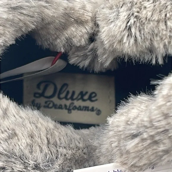 NWT Dluxe By Dearfoams Women's Dolly Felted Bootie Black Slippers Size US 9-10 - Picture 11 of 11